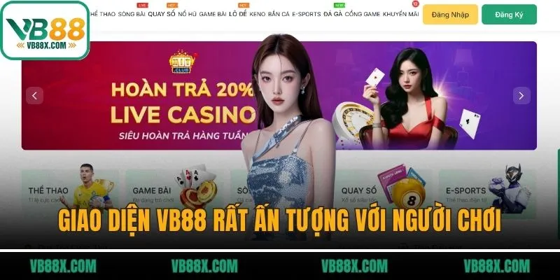 vb88 Giao diện VB88 rất ấn tượng với người chơi